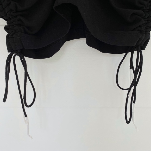 NEW Alexander Wang Wash and Go Twist Crop Top with Side Ties Black XS - Picture 13 of 17